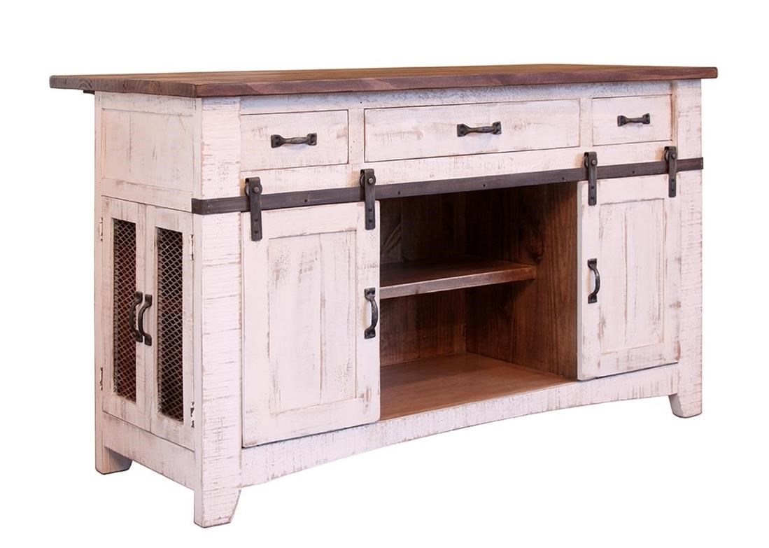 International Furniture Direct Pueblo IFD360ISLAND Kitchen Island with